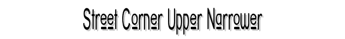 Street Corner Upper Narrower font